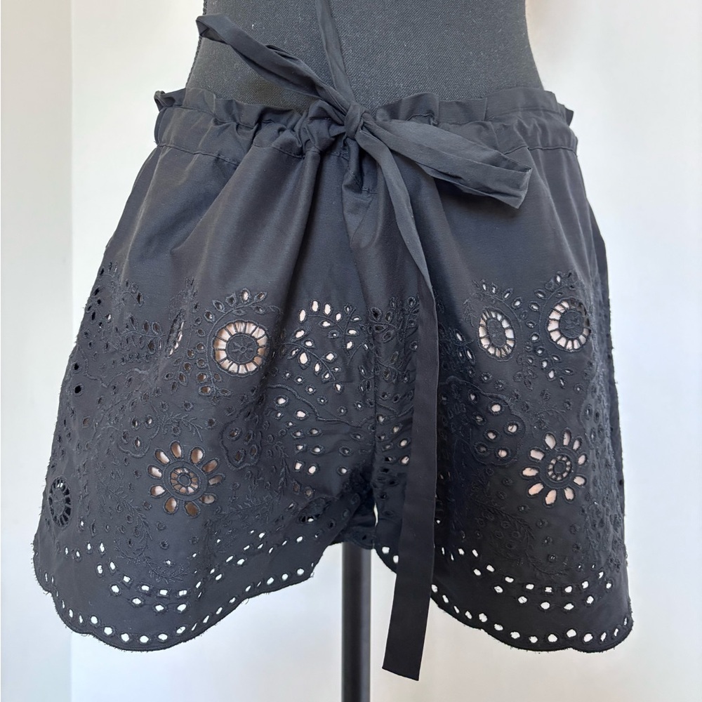 BCBG Black Eyelet Women's Shorts